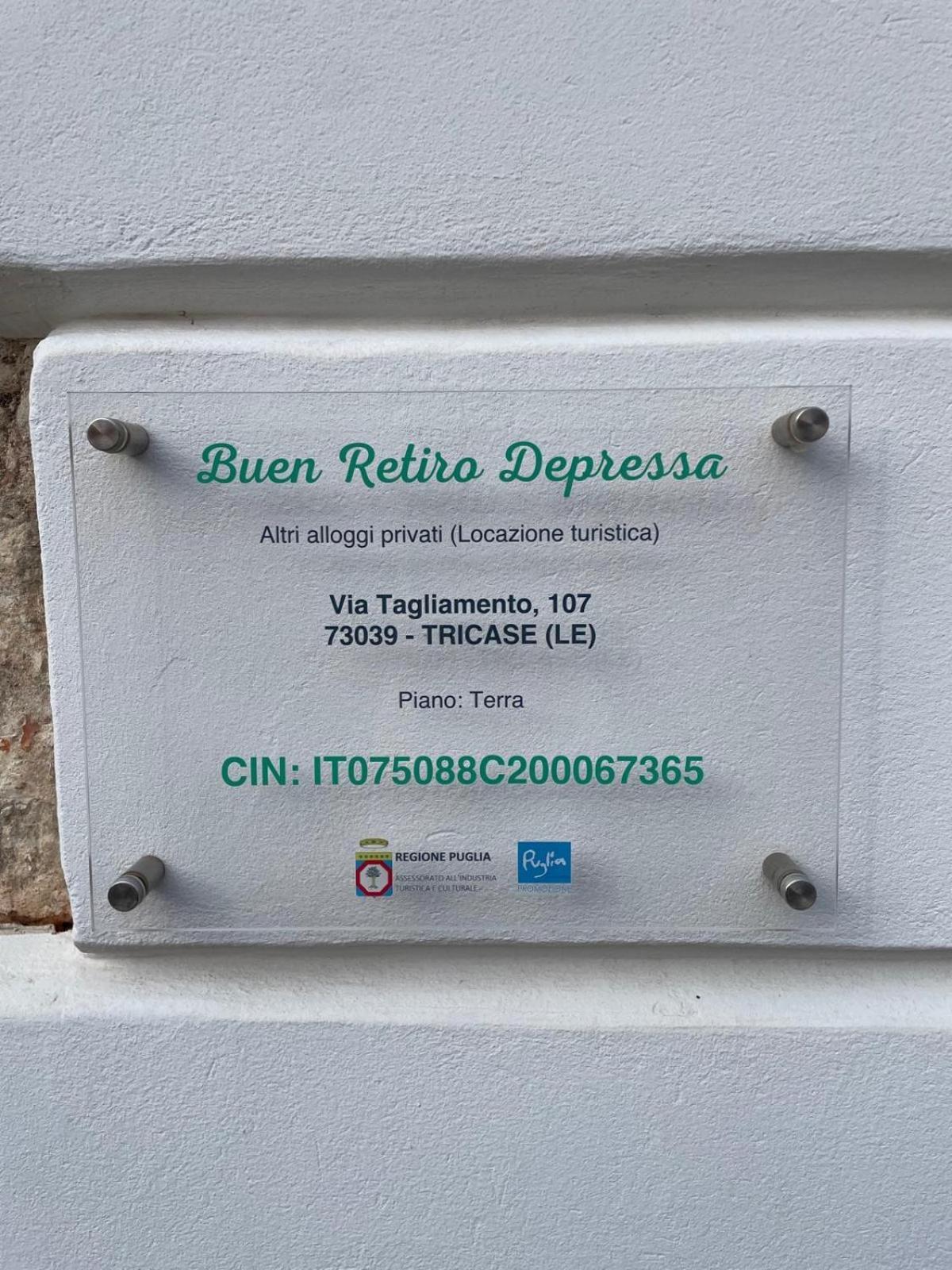 Buen Retiro - Casa Vacanze Depressa Exteriör bild